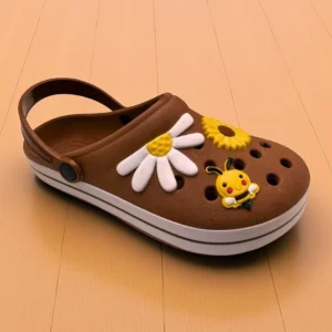 Babuche Infantil Delicada Menina Abelha Meia Flor