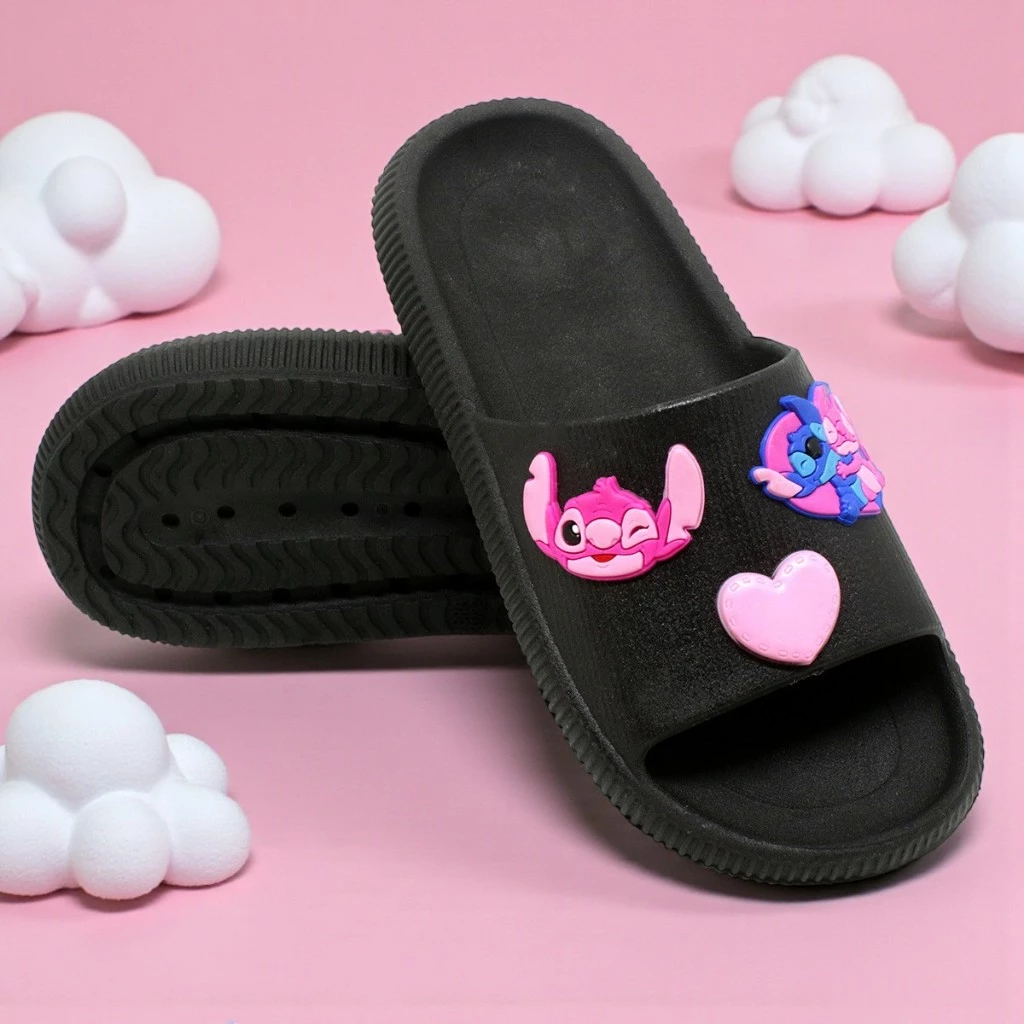 Chinelo Feminino 3 Aplique Stitch Delicado - Imagem 4