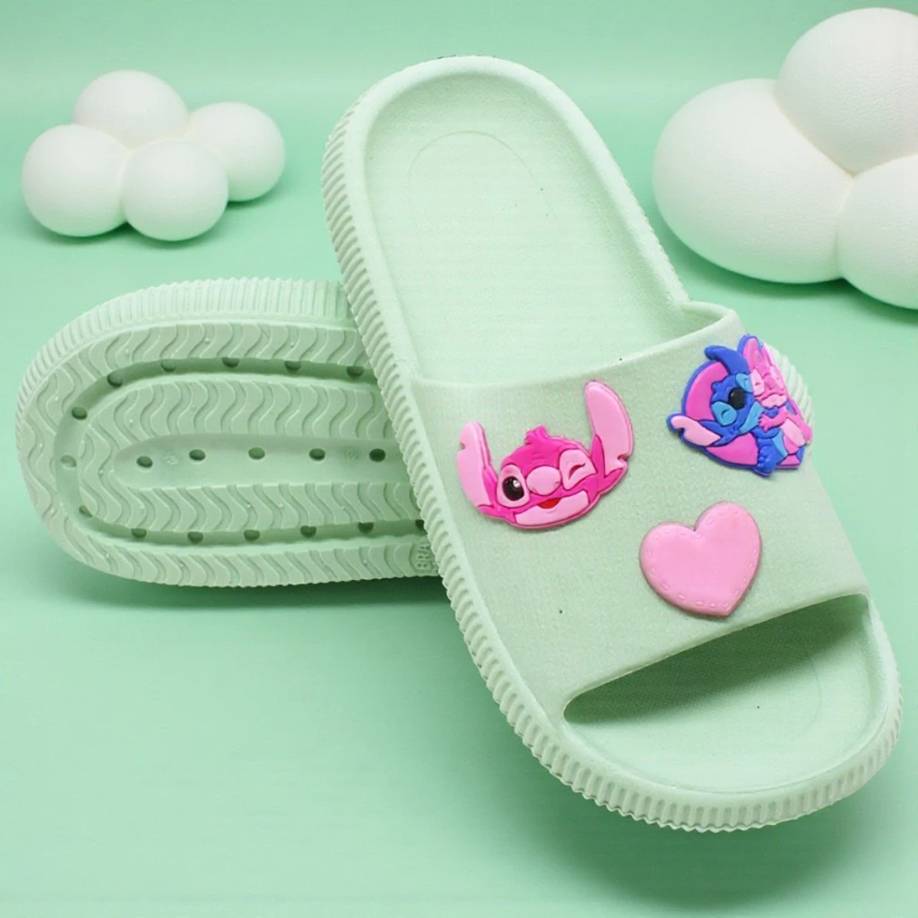 Chinelo Feminino 3 Aplique Stitch Delicado - Imagem 5